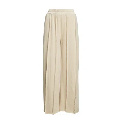 Bluzat Women's Neutrals Beige Wide Leg Trousers With Details