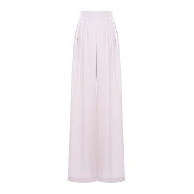 Bluzat Women's Neutrals Beige Wide Leg Trousers With Pleats