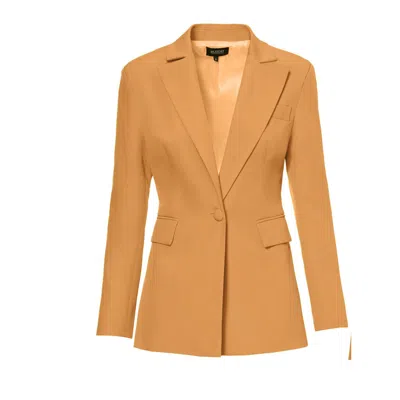 Bluzat Women's Neutrals Camel Slim Fit Blazer In Beige