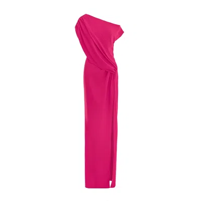 Bluzat Women's Pink Muse One-shoulder Gown