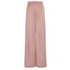 Bluzat Women's Pink / Purple Bronze Straight Trousers In Pink/purple