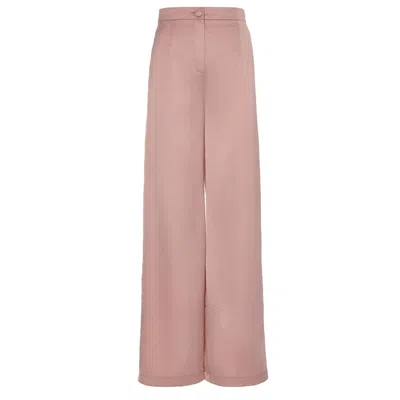 Bluzat Women's Pink / Purple Bronze Straight Trousers In Pink/purple