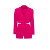 Bluzat Women's Pink / Purple Fuchsia Blazer With Waistline Cut-out In Pink/purple
