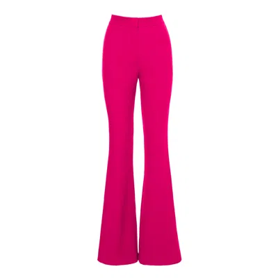 Bluzat Women's Pink / Purple Fuchsia High-waisted Flared Trousers In Pink/purple