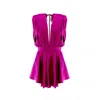 Bluzat Women's Pink / Purple Fuchsia Mini Draped Jumpsuit In Pink/purple
