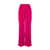Bluzat Women's Pink / Purple Fuchsia Ultra Wide Leg Trousers With Pleats In Pink/purple