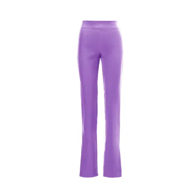 Bluzat Women's Pink / Purple Lilac Slim Fit Trousers