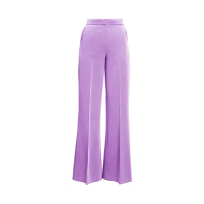 Bluzat Women's Pink / Purple Lilac Straight Trousers In Multi