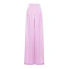 Bluzat Women's Pink / Purple Lilac Wide Leg Trousers With Pleats