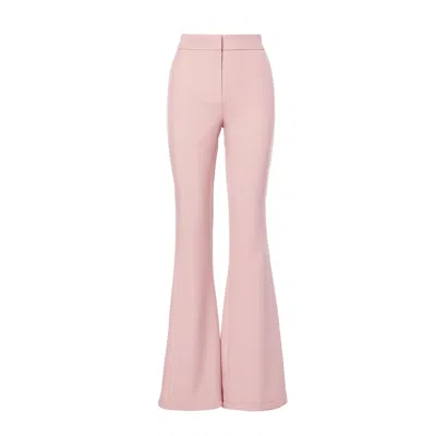 Bluzat Women's Pink / Purple Pastel Pink High-waisted Flared Trousers In Pink/purple