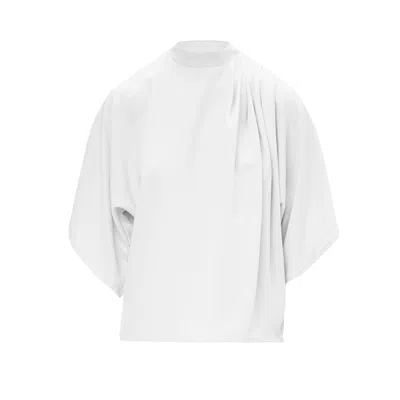 Bluzat Women's White Flared Blouse