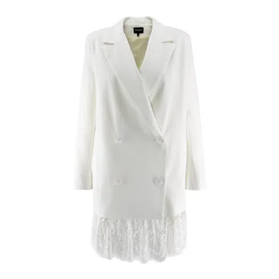 Bluzat Women's White Mini Blazer Dress