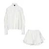 Bluzat Women's White Set With Blouse And Pants With Skirt In White