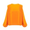 Bluzat Women's Yellow / Orange Orange Blouse With Padded Shoulders In Yellow/orange