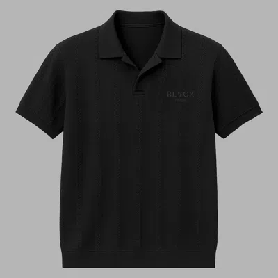 Blvck Classic Polo Shirt In Black