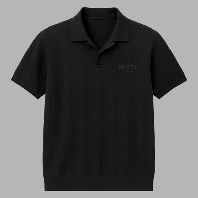 Blvck Classic Polo Shirt In Black
