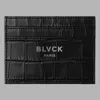 Blvck Croco Card Holder In Black