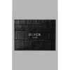 Blvck Croco Card Holder In Black