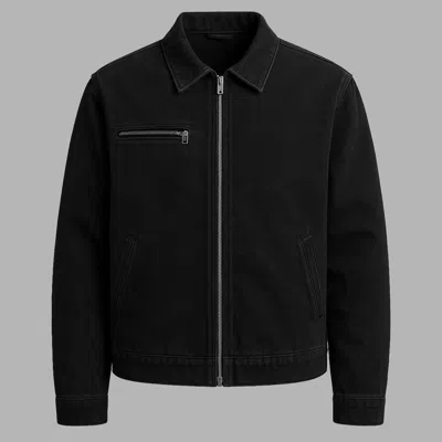 Blvck Essential Zipup Jacket In Black
