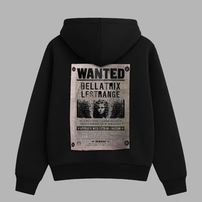 Blvck Harry Potter X  ‘bellatrix Wanted' Hoodie In Black