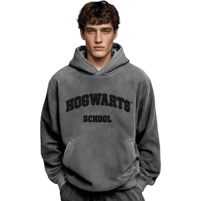 Blvck Harry Potter X  'hogwarts' Hoodie In Gray