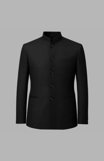 Blvck Mandarin Jacket In Black
