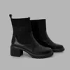 Blvck Monogram Ankle Boots In Black