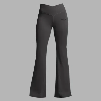 Blvck Paris Blvck Medusa Flare Leggings In Gray