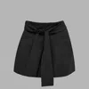 Blvck Paris Blvck Signature Tie-front Skirt In Black