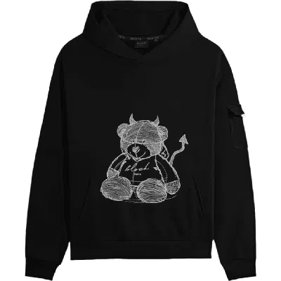 Blvck Paris Blvck Teddy Hoodie In Black