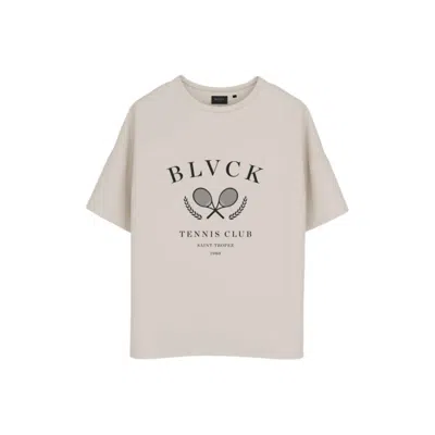 Blvck Paris Men's Neutrals Blvck Tennis Tee 'cream' In White
