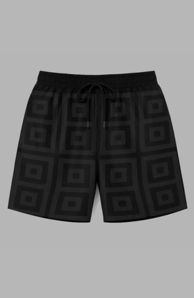 BLVCK BLVCK PATTERN SWIM SHORT