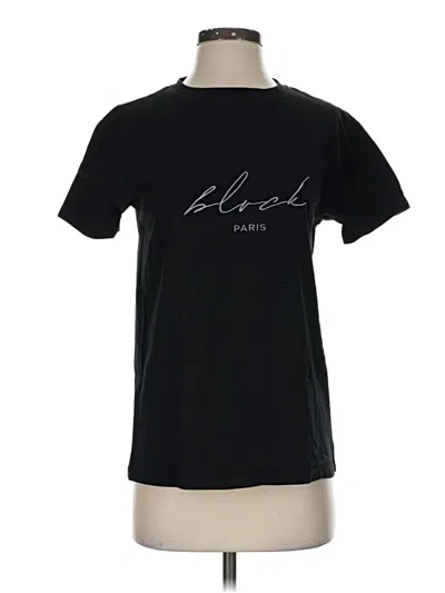 Pre-owned Blvck Short Sleeve T-shirt In Black