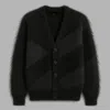 Blvck Signature Mohair Cardigan In Black