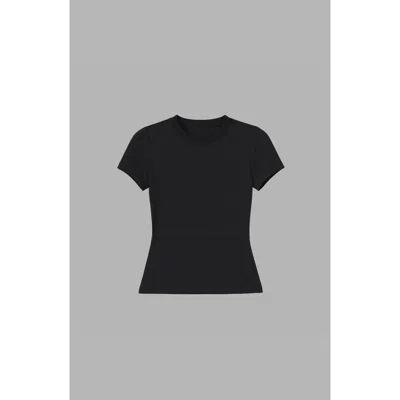 Blvck Tee With Built In Bra In Black