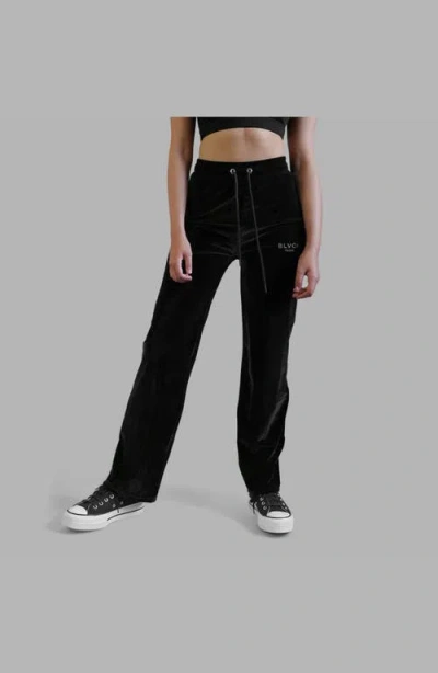 Blvck Velvet Sweatpants In Black