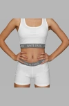 Blvck Whte Signature Short In White