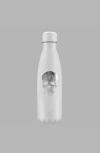 Blvck Whte Skull Water Bottle In White