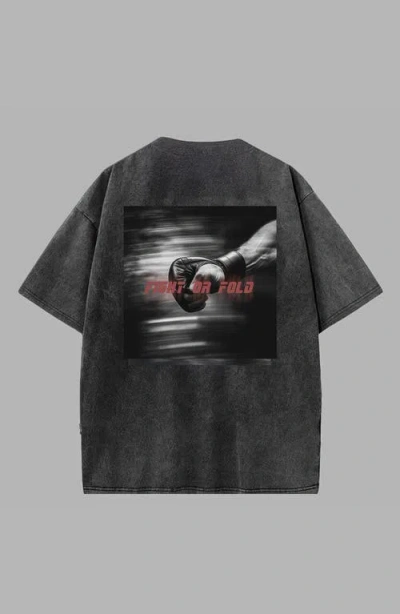 BLVCK BLVCK X UFC ACID WASH TEE