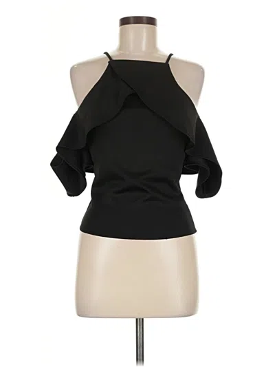 Pre-owned Blvd Sleeveless Blouse In Black