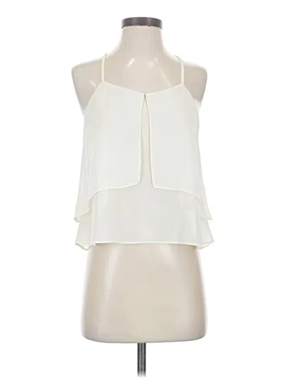 Pre-owned Blvd Sleeveless Blouse In Ivory
