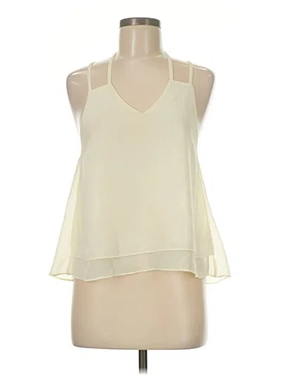 Pre-owned Blvd Sleeveless Blouse In White