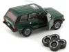 Bm Creations Land Rover Range Rover Classic Lse Rhd (right Hand Drive) Green With Sunroof With Extra Wheels 1/64