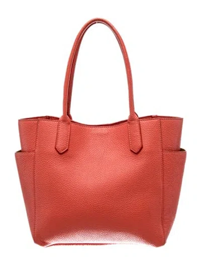 Pre-owned B.may Leather Top Handle Bag In Pink