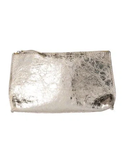 Pre-owned B.may Leather Wristlet