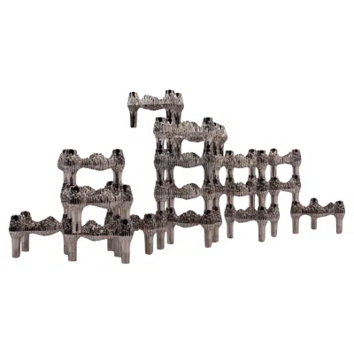 Pre-owned Bmf Nagel Thirteen Original Nickel-plated Variomaster Candleholders In Gray
