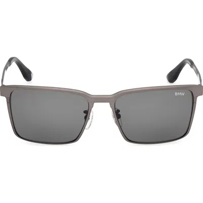 Bmw 57mm Sunglasses In Gray