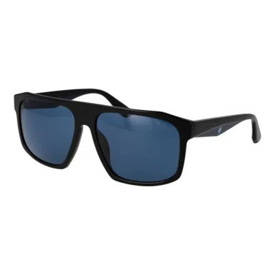 Bmw Black Plastic Sunglasses In Blue