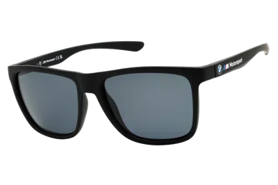 Bmw Bs001502d Rectangle Full Rim Sunglasses In Black