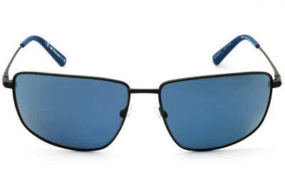 Bmw Bs0027 Sunglasses In Matte Black / Blue Polarized